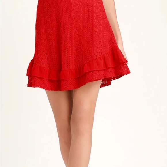 Red Lace Dress - Picture 2 of 7